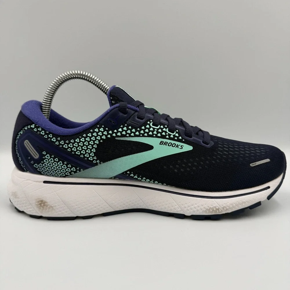 Brooks‎ Ghost 14 Blue White Running Shoes Sneakers Women's 8.5 B 1203561B446